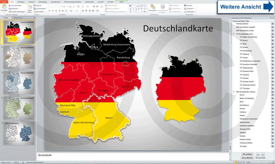 PowerPoint Deutschlandkarte, Bundesländer, Karte Deutschland, PowerPoint, Vektorkarte,Illustrator, Vectorkarte, AI, Karte für Illustrator, Landkarte, Länderkarte, Vektorformat, für Flyer, für Druck, Print, Druck, Flyer, InDesign, editierbar, Ebenen, Karte für Flyer, Karte für Print