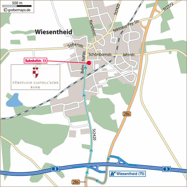 Lageplan erstellen, Anfahrtsskizze erstellen, Karte Wiesentheid, Anfahrtsskizze, Anfahrtsskizze für Flyer erstellen, Anfahrtsskizzen, Anfahrtsplan, Anfahrtskarte, Anfahrtsbeschreibung, Karte, Wegbeschreibung, Lageplan, Wegeskizze, Standortskizze, Wegekarte, Standortkarte, Flyer, Print, Homepage, Web