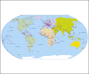  Weltkarte / Vektorkarte Welt