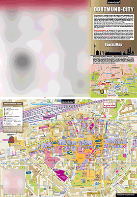 TouristMap, touristische Karte, Dortmund, Dortmund-City, Karte, Ortsplan, Stadtplan, Innenstadtplan, Infokarte, Messe, Stadion, Hotel Esplanade, Dortmund-City, ShoppingMap, Shopping, Einkaufen, Einkaufskarte