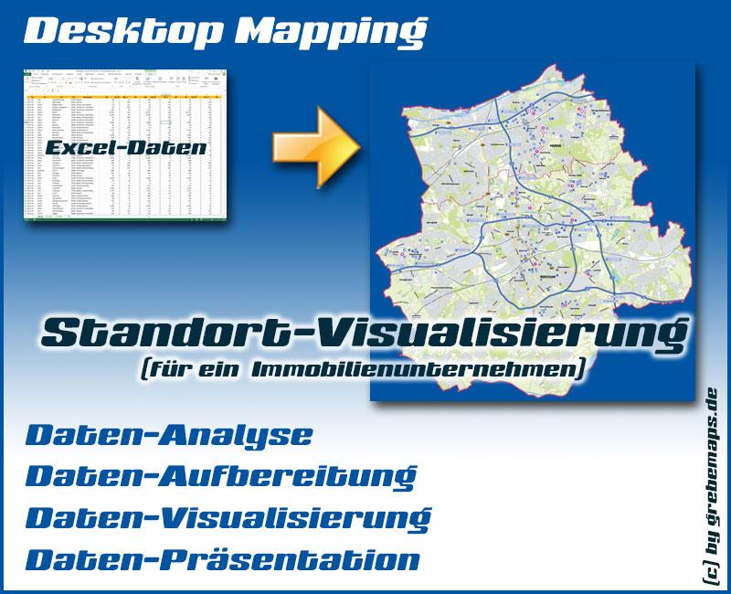 DesktopMapping, Desktop Mapping, Datenvisualisierung, Datenaufbereitung, Excel, Karte, Datenanalyse, Datenpräsentation, Auswertung, visualisieren, aufbereiten, darstellen, präsentieren, Visualisierung, QGIS