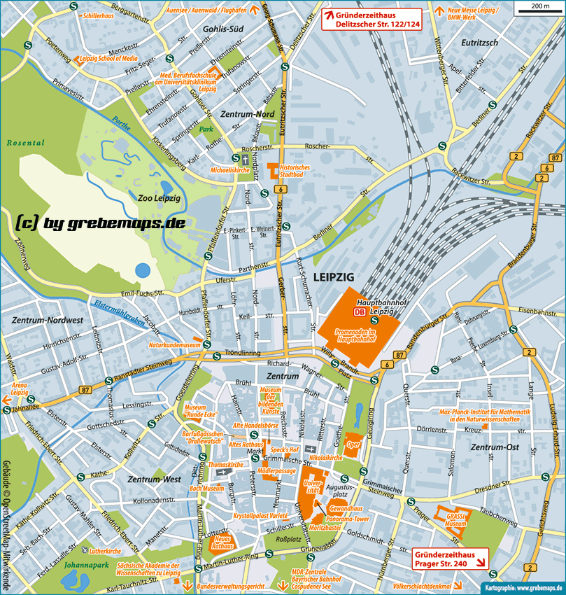 Karte Leipzig-Zentrum, Leipzig-City, Leipzig-Innenstadt, Sehenswürdigkeiten, Infokarte, Touristik-Karte, touristische Karte, Karte für Tourismus, Illustrator, AI, Vektorgrafik, Kartengrafik, Vektordatei, Datei, OpenStreetMap, Vektor, Vector, erstellen, anfertigen, erzeugen, generieren