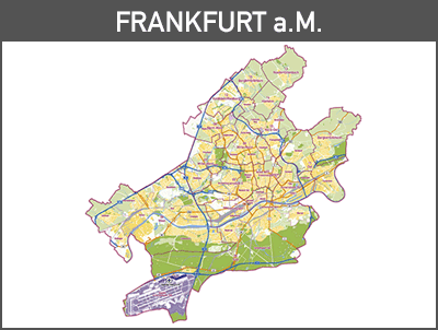 Vektor-Karte FRANKFURT