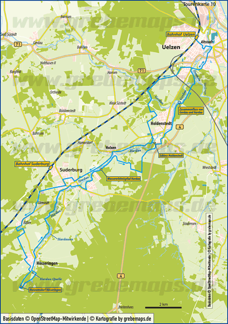 Karte Uelzen - Hösseringen, Touristische Karte, Tourismus, Karte, Tourismuskarte, Anfahrtsskizze erstellen, Anfahrtsskizze, Anfahrtsskizze für Flyer erstellen, Anfahrtsskizzen, Anfahrtsplan, Anfahrtskarte, Anfahrtsbeschreibung, Karte, Wegbeschreibung, Lageplan, Wegeskizze, Standortskizze, Wegekarte, Standortkarte, Flyer, Print, Homepage, Web