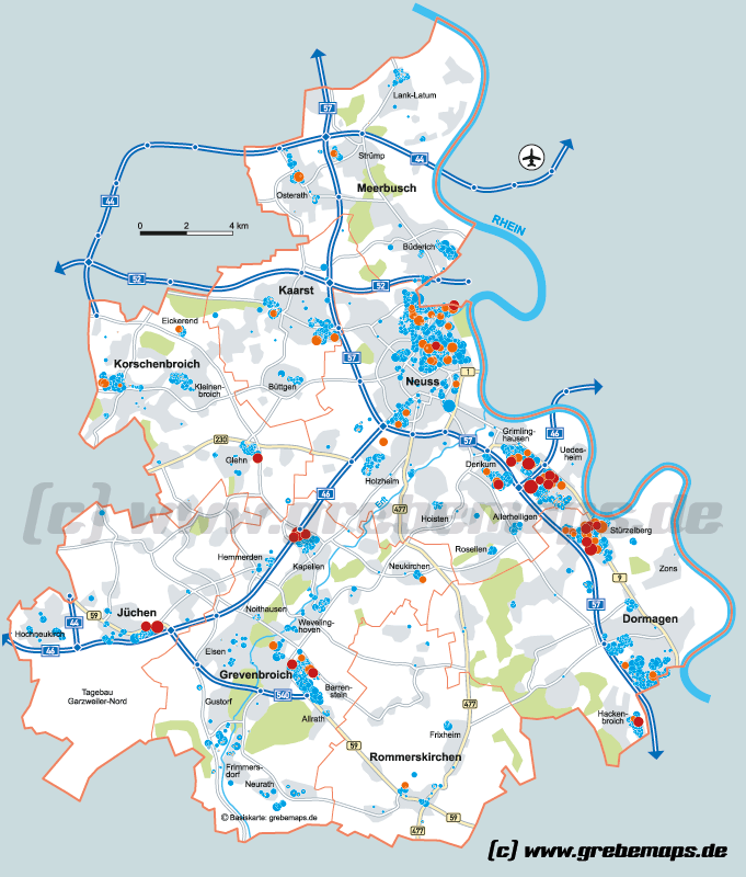 Karte Neuss, Kaarst, Meerbusch, Jüchen, Grevenbroich, Anfahrtsskizzen erstellen, Anfahrtsplan, Anfahrtsskizze, Wegbeschreibung, Anfahrtsskizze erstellen, Anfahrtsskizze erstellen Illustrator, PDF-Layout, Flyer, Druck, Print, AI, PDF, Vector, Datei, Landkarte, Anfahrtskarte, Anfahrtsbeschreibung, Karte, Lageplan, Wegeskizze, Wegekarte, Standortkarte, Broschüre, Magazin, Homepage, Web, Standortskizze, Wegeplan, Vektor, Vektorkarte, Vektrografik, Kartengrafik