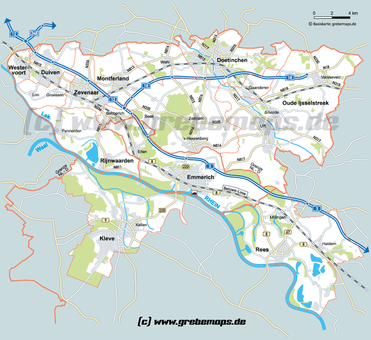 Karte Emmerich, Kleve, Rees, Rijnwaarden, Anfahrtsskizzen erstellen, Anfahrtsplan, Anfahrtsskizze, Wegbeschreibung, Anfahrtsskizze erstellen, Anfahrtsskizze erstellen Illustrator, PDF-Layout, Flyer, Druck, Print, AI, PDF, Vector, Datei, Landkarte, Anfahrtskarte, Anfahrtsbeschreibung, Karte, Lageplan, Wegeskizze, Wegekarte, Standortkarte, Broschüre, Magazin, Homepage, Web, Standortskizze, Wegeplan, Vektor, Vektorkarte, Vektrografik, Kartengrafik