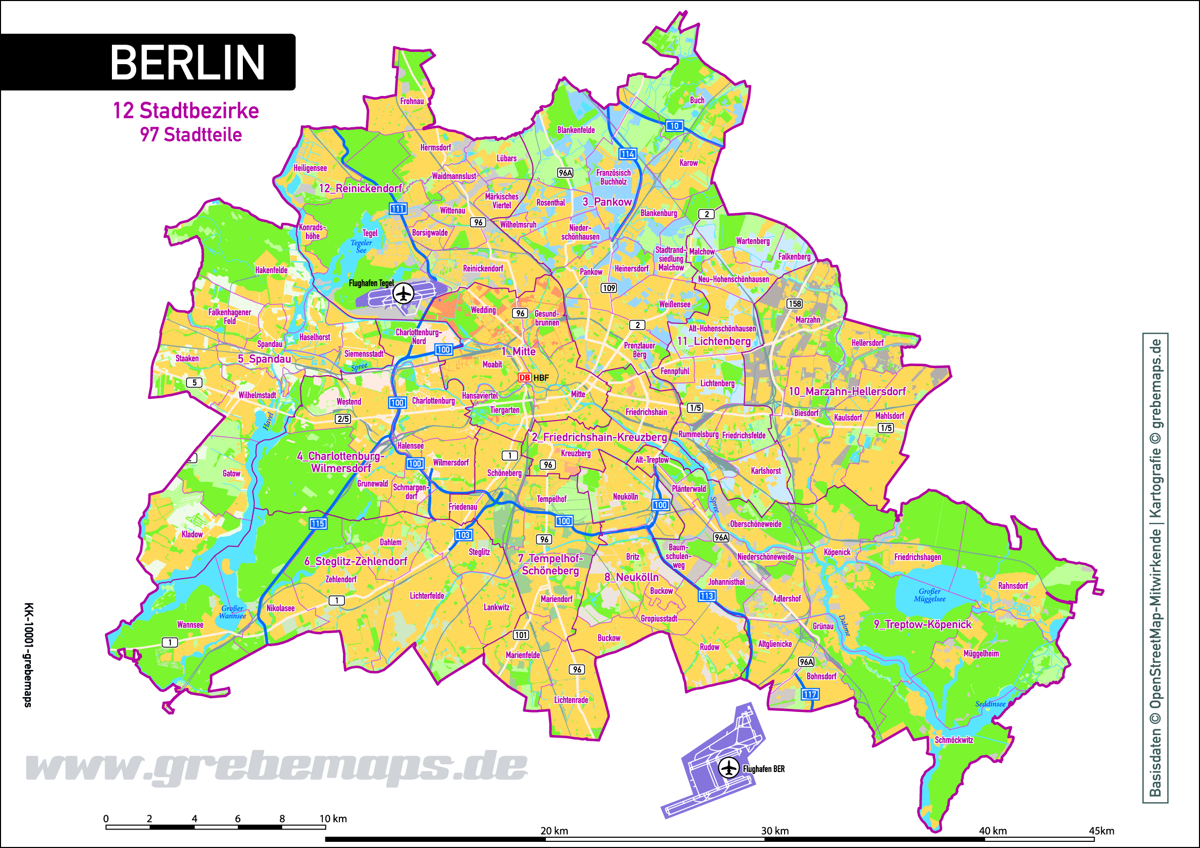 Berlin Vector Maps Illustrator Vector Maps - Rezfoods - Resep Masakan ...