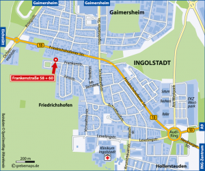 Anfahrtsskizze erstellen Ingolstadt, Lageplan erstellen, Anfahrtsskizzen erstellen, Anfahrtsplan, Anfahrtsskizze, Wegbeschreibung, Anfahrtsskizze erstellen, Anfahrtsskizze erstellen Illustrator, PDF-Layout, Flyer, Druck, Print, AI, PDF, Vector, Datei, Landkarte, Anfahrtskarte, Anfahrtsbeschreibung, Karte, Lageplan, Wegeskizze, Wegekarte, Standortkarte, Broschüre, Magazin, Homepage, Web, Standortskizze, Wegeplan, Vektor, Vektorkarte, Vektorgrafik, Kartengrafik