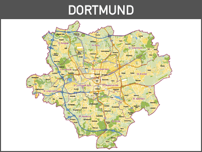 Vektor-Karte DORTMUND