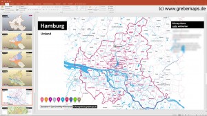 PowerPoint Hamburg PLZ, Posteitzahlen Hamburg Karte PowerPoint
