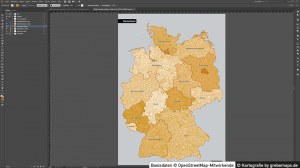 Administrative Karte Deutschland Gemeinden, Gemeindekarte Deutschland, Karte Deutschland Gemeinden, Landkarte Gemeinden Deutschalnd, Karte Gemeinden Deutschland, Vektorkarte Gemeinden Deutschland für Illustrator