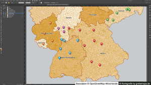 Administrative Karte Deutschland Gemeinden, Gemeindekarte Deutschland, Karte Deutschland Gemeinden, Landkarte Gemeinden Deutschalnd, Karte Gemeinden Deutschland, Vektorkarte Gemeinden Deutschland für Illustrator