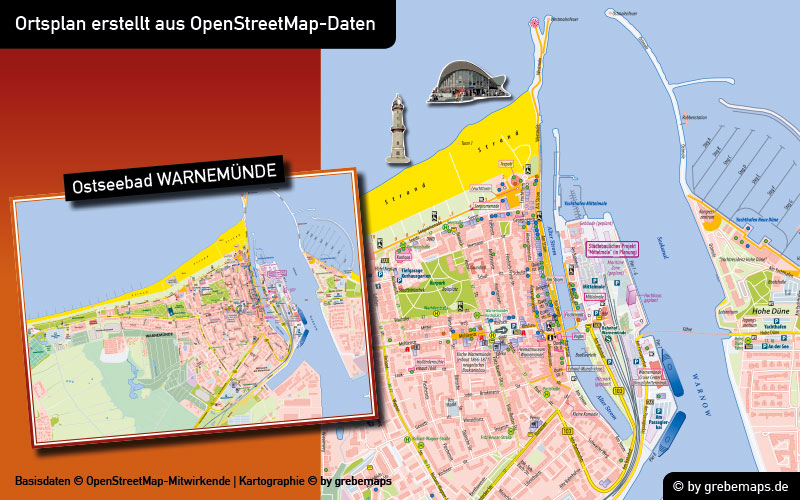 Ortsplan erstellen, Stadtplan erstellen, Ortsplan aus OpenStreetMap-Daten erstellen, Karte erstellen, Landkarte erstellen