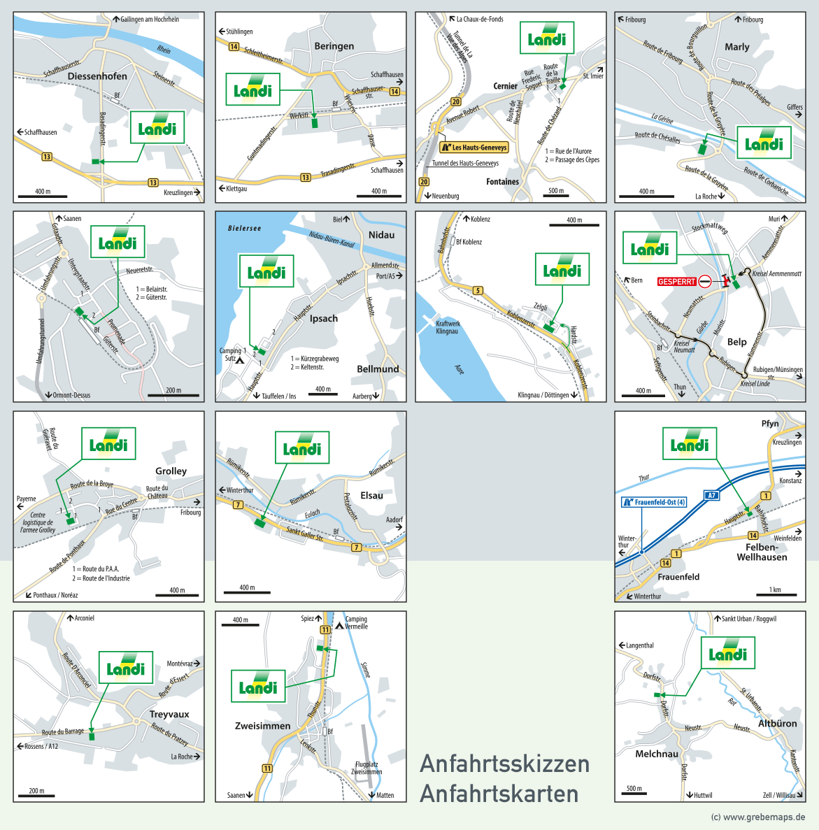 Anfahrtsskizzen für Landi (Schweiz), Anfahrtsskizze erstellen für Landi, Anfahrtskarte erstellen für Landi, Anfahrtskizze, Anfahrtsskizze erstellen, Anfahrtsplan erstellen, Lageplan erstellen, Standortkarte erstellen, Situationskarte erstellen