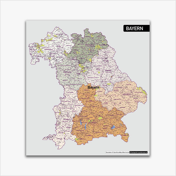 Karte Bayern, Bundesland-Karten, Vektorkarten für Illustrator Schlüsselworte: Bayern, Bayern Vektorkarte Landkreise, Bundesland, Gemeinden, Karte Bayern Landkreise, Karte Landkreise Bayern Vektor, Landkreise, Landkreise Bayern Karte Vektor, Landkreiskarte Bayern, Vektorkarte Bayern, Gemeinde-Karte Bayern, Bayern Landkreise, Bayern Gemeinden, Karte Bayern Gemeinden